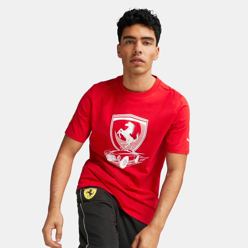 Puma Ferrari Race Big Shield Tonal Ανδρικό T-Shirt (9000139032_67483)