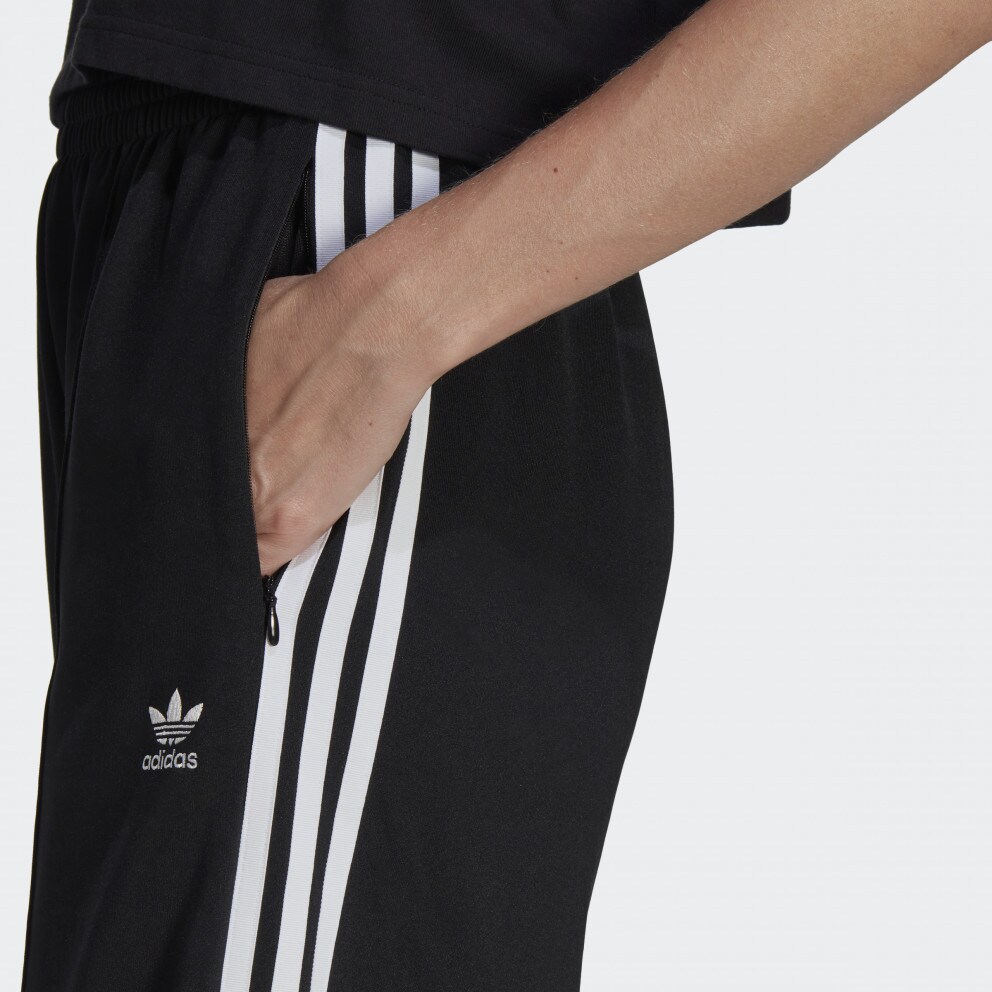 Adidas original three stripe track pant with vintage logo in deals pink
