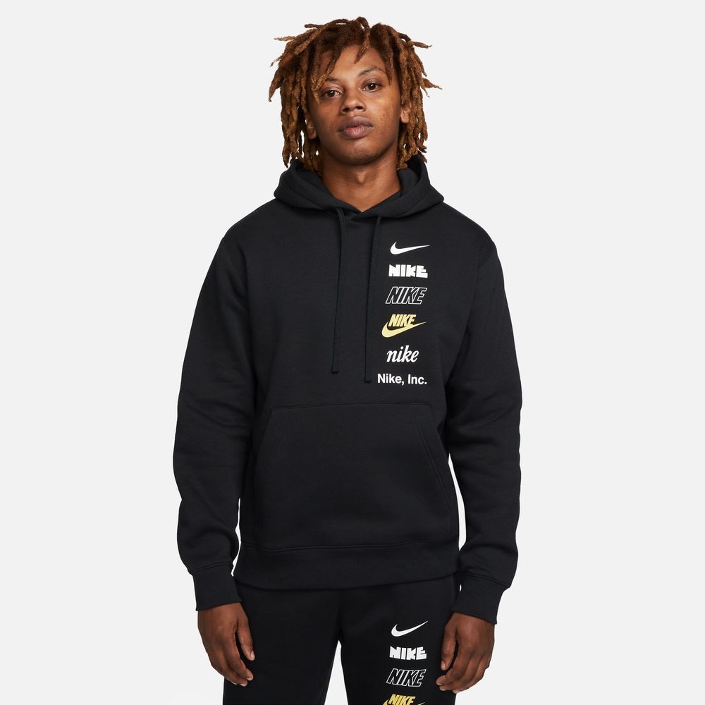 Nike Nike Club Fleece + Pullover Ανδρική Μπλούζα με Κουκούλα (9000130281_1469)
