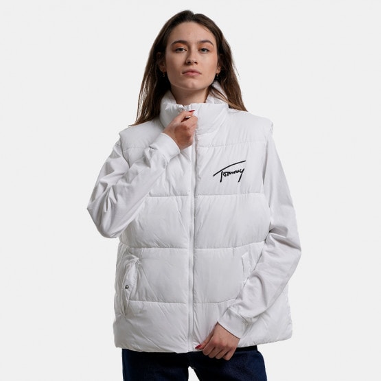 Tommy Jeans Signature Modern Puffer Γυναικείο Αμάνικο Μπουφάν