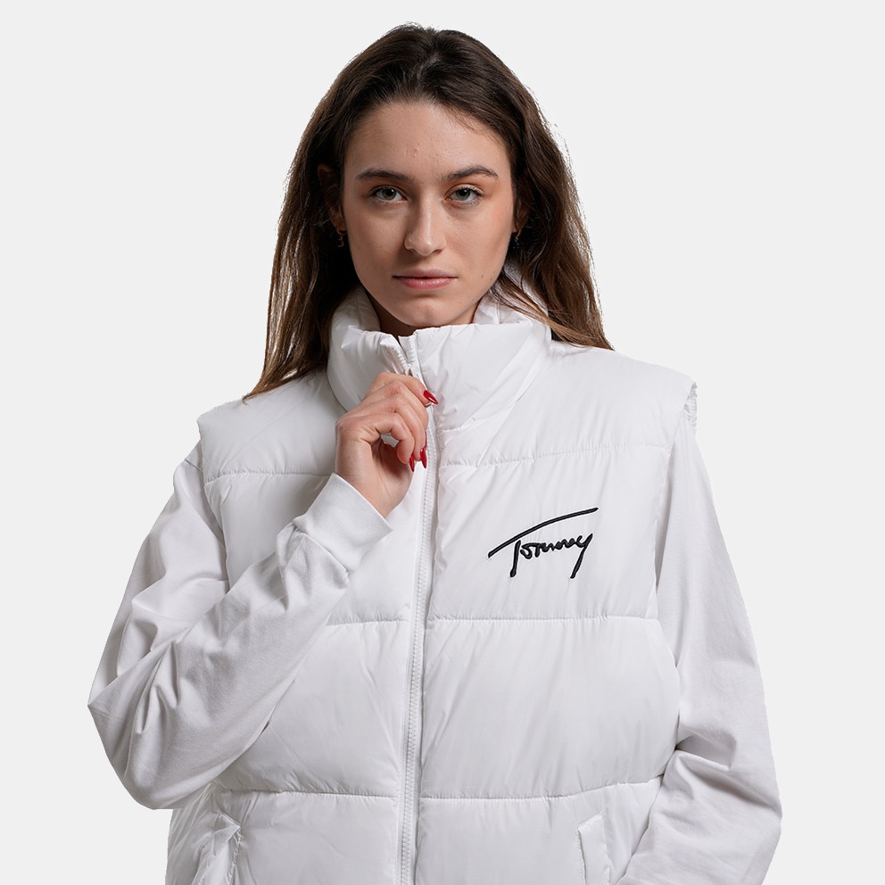 Tommy Jeans Signature Modern Puffer Γυναικείο Αμάνικο Μπουφάν