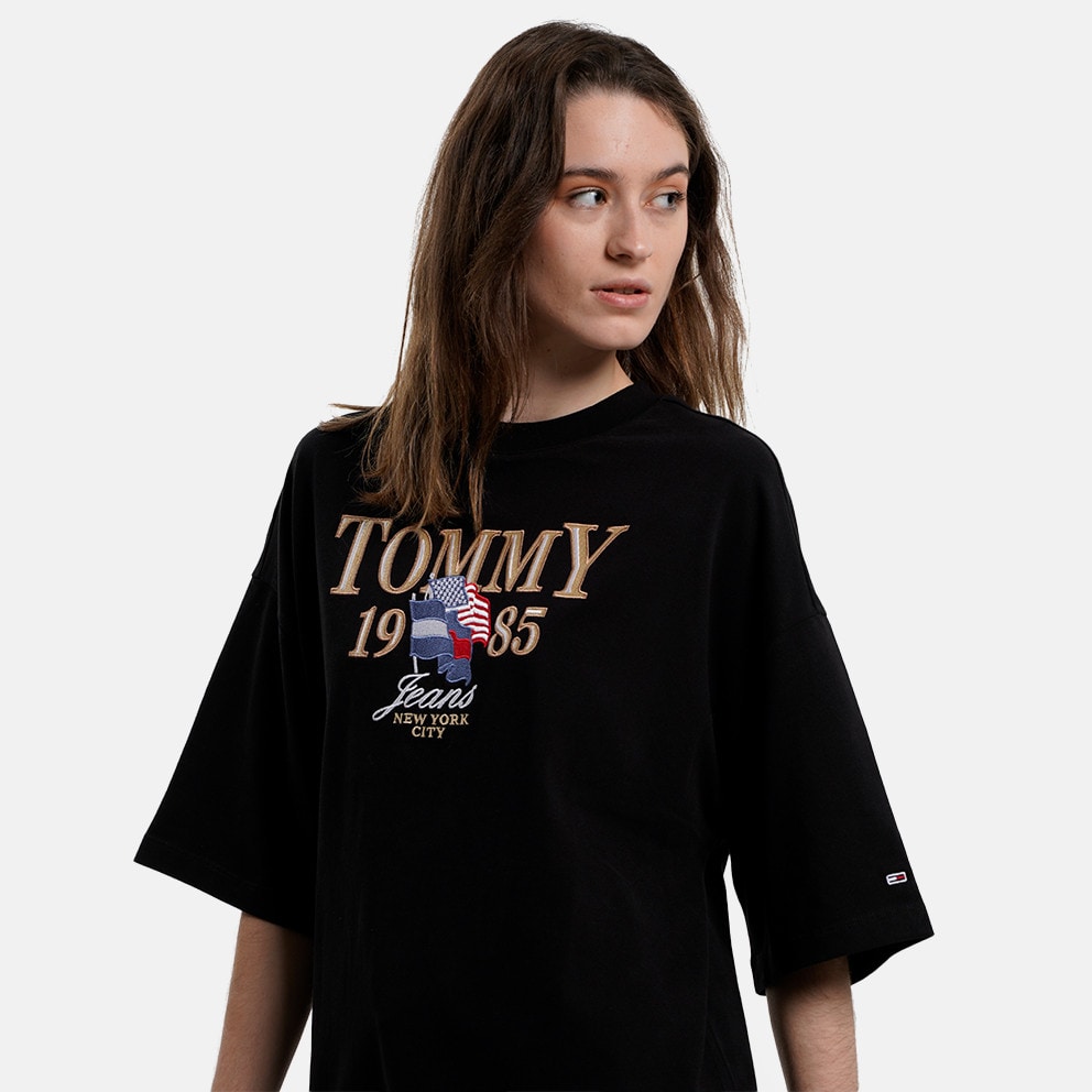 Tommy Jeans Brushed Jersey Logo Γυναικείο Μπλούζα Φόρεμα