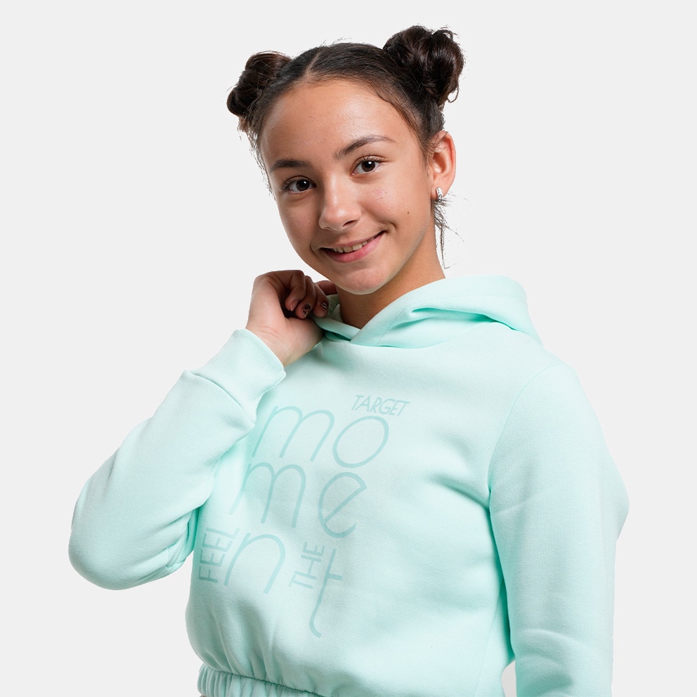 Target Croped Hoodie & Jogger Pants Fleece "Moment Παιδικό Σετ Φόρμας