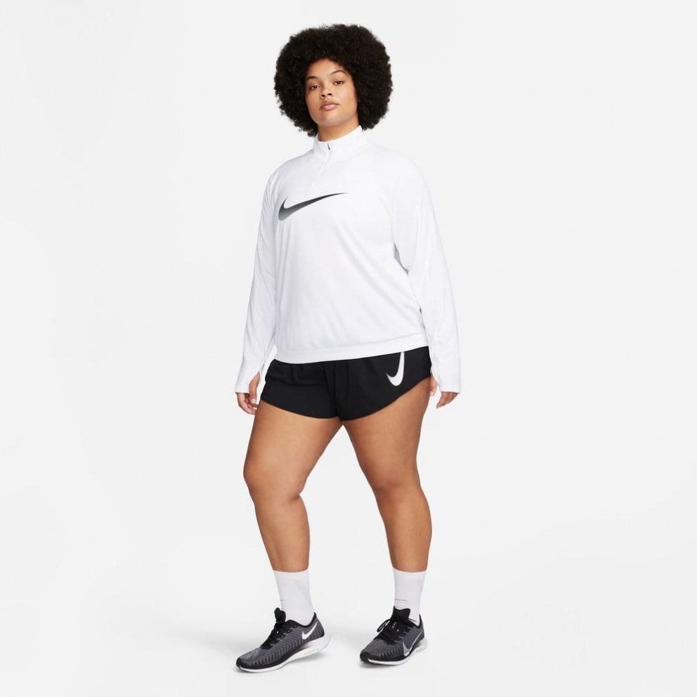 Nike Swoosh Γυναικείο Plus Size Σορτς