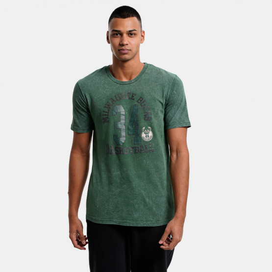 Nike NBA Milwaukee Bucks Mineral Wash Graphic Ανδρικό T-Shirt