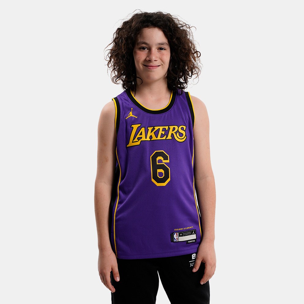 Jordan ΝΒΑ LeBron James Los Angeles Lakres Statement Swingman Dri-FIT Παιδική Φανέλα (9000142348_15885)