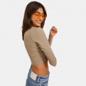 JJXX Jxfeline Rib Women's Long-Sleeve Crop Top