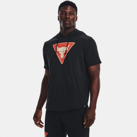 Under Armour Project Rock Terry Ανδρικό T-Shirt με Κουκούλα