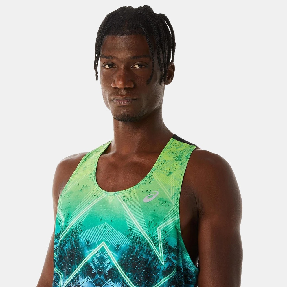 ASICS Marathon Singlet Ανδρική Αμάνικη Μπλούζα