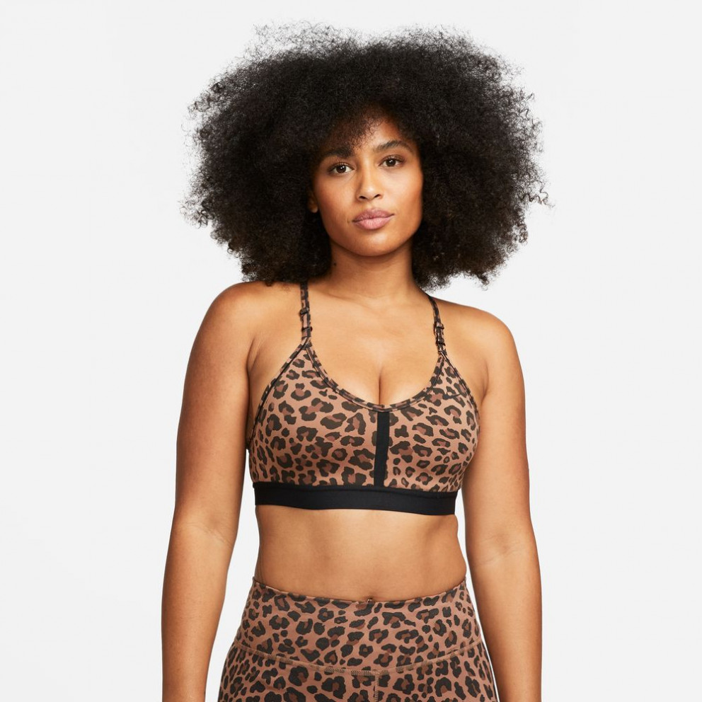 Nike Dri-Fit Indy  V-Neck Leopard Women's Bra