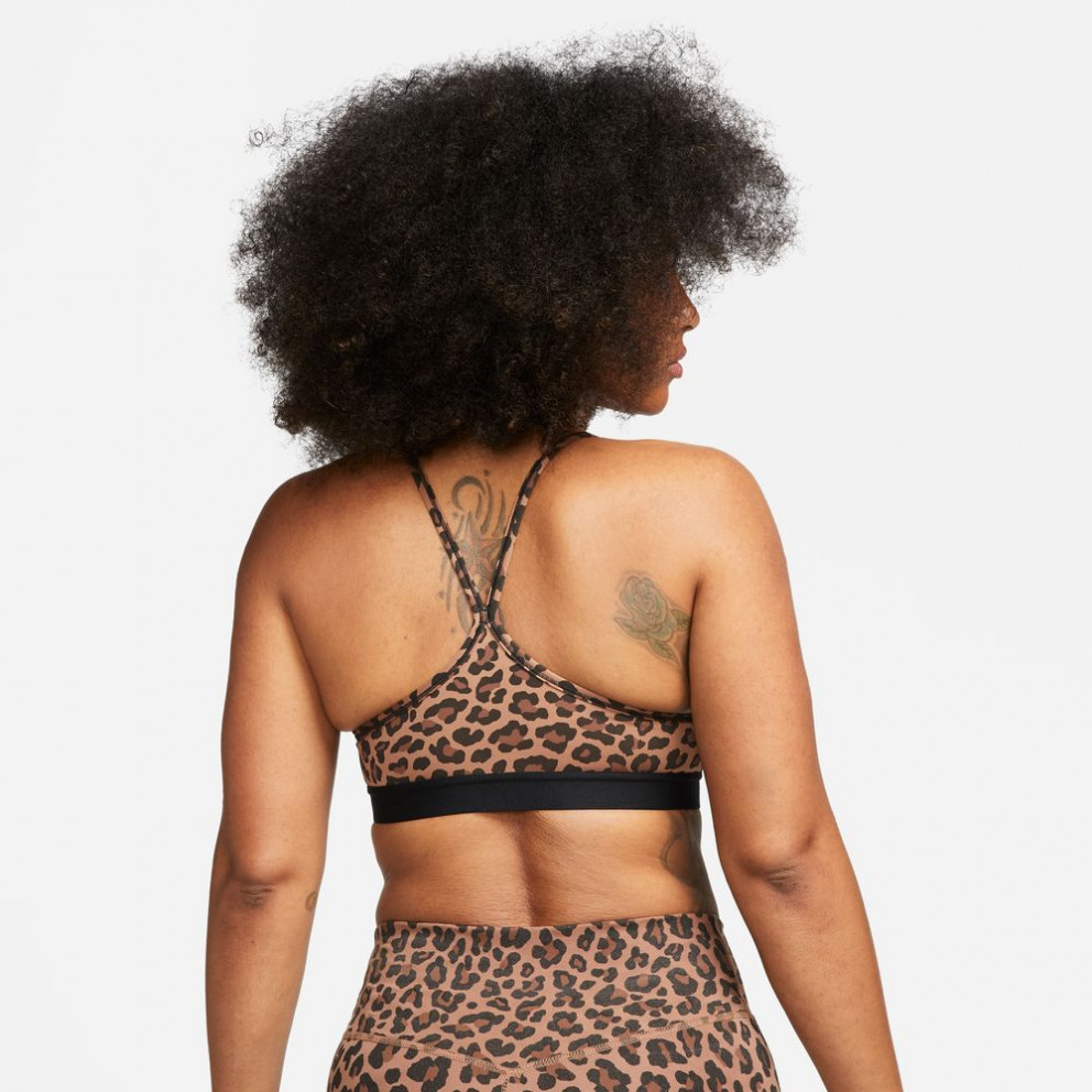 Nike Dri-Fit Indy  V-Neck Leopard Women's Bra