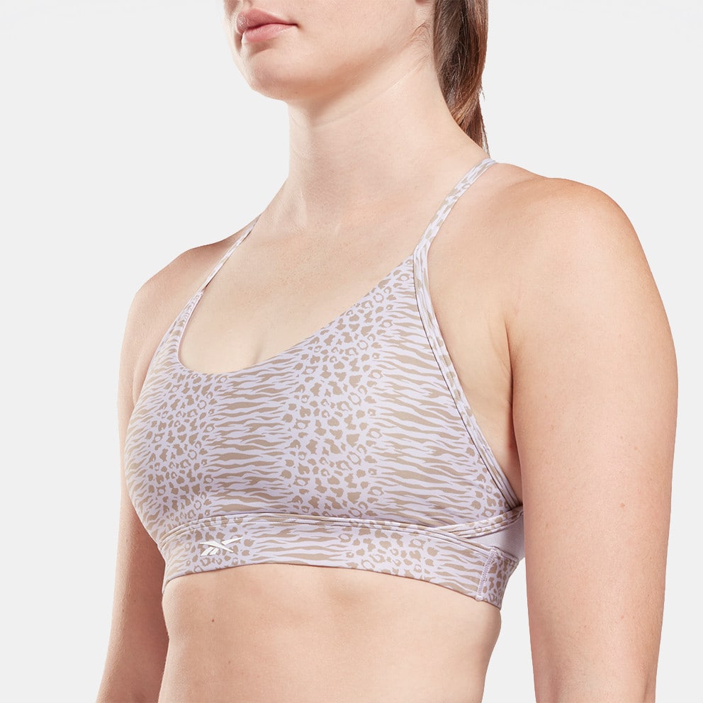 Reebok Lux Strappy Sports Modern Safari Print Women's Bra