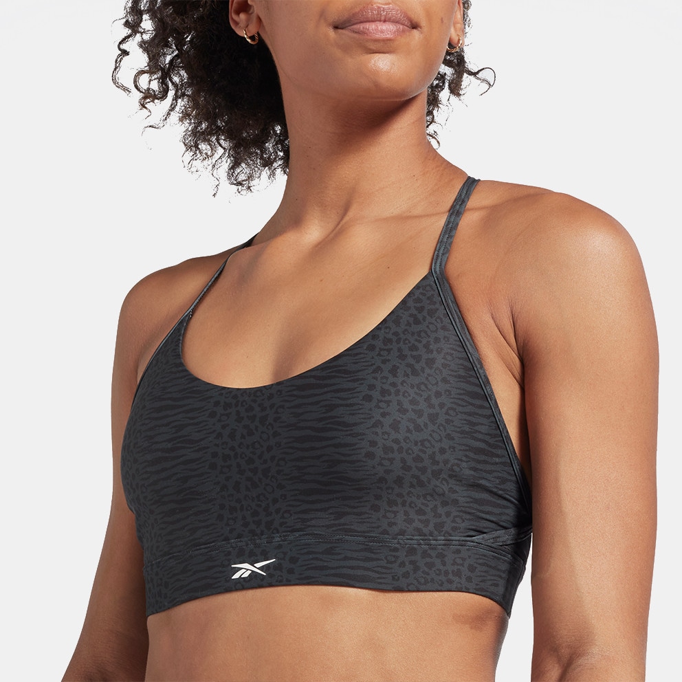 Reebok Lux Strappy Sports Modern Safari Print Women's Bra