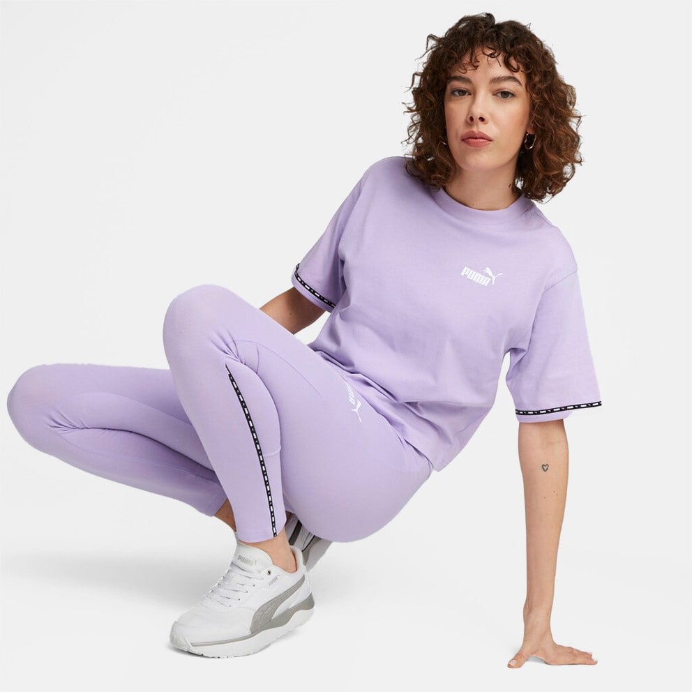 Puma Power Tape Women s Cropped T Pantalon jogging Puma 10 ans Shirt Purple 673626 25