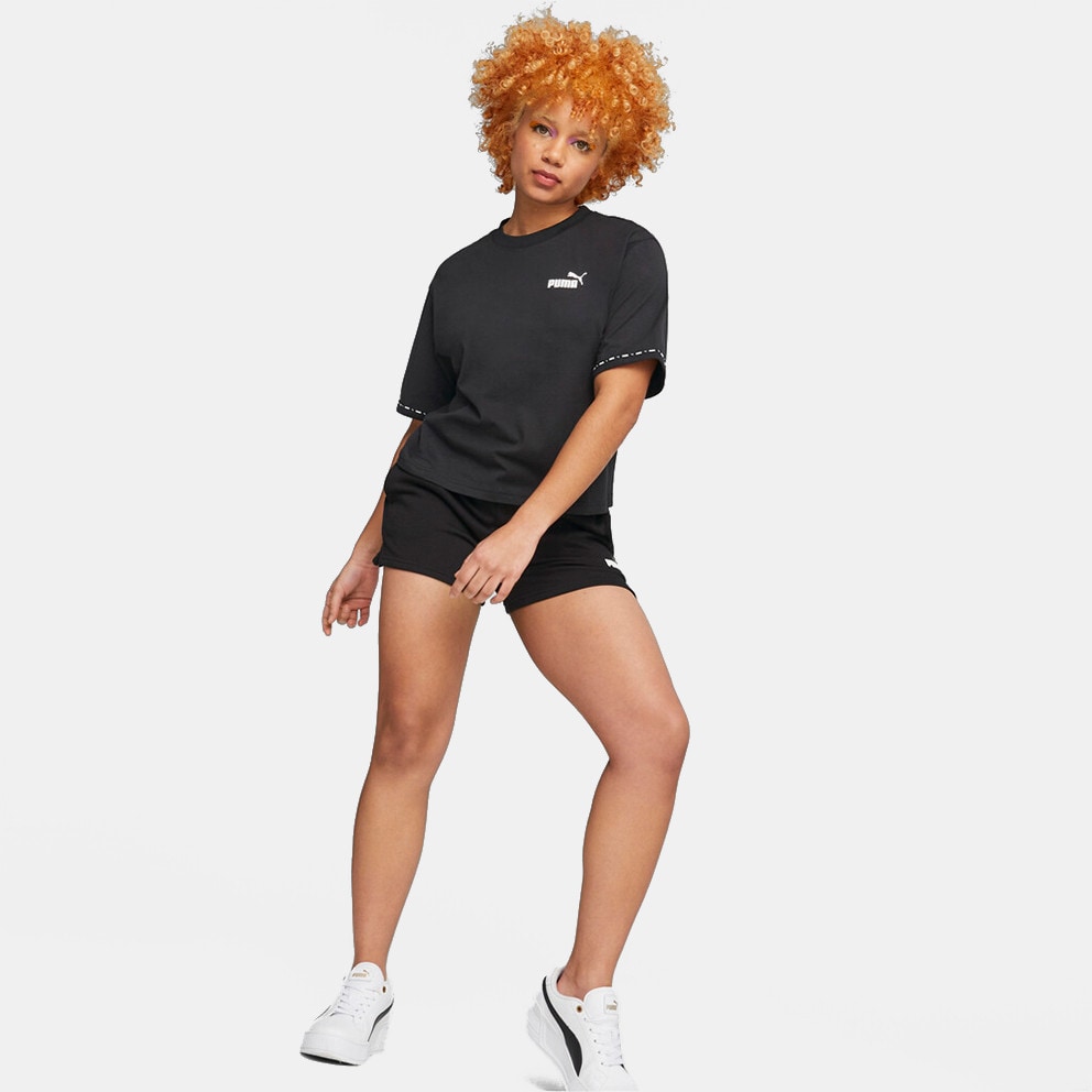 Puma Power Tape Γυναικείο Cropped T-Shirt