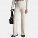 Calvin Klein Ribbed Jersey Flared Γυναικείο Παντελόνι Φόρμας