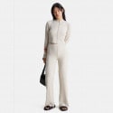 Calvin Klein Ribbed Jersey Flared Γυναικείο Παντελόνι Φόρμας