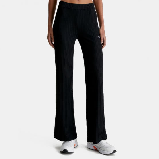 Calvin Klein Ribbed Jersey Flared Γυναικείο Παντελόνι
