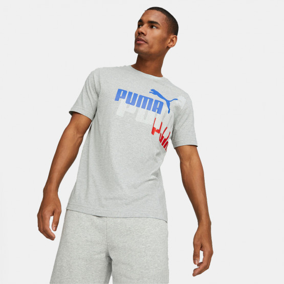 Puma Essentials Logo Power Ανδρικό T-Shirt