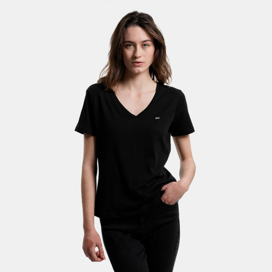 Tommy Jeans Slim Soft V Neck Women's T-shirt