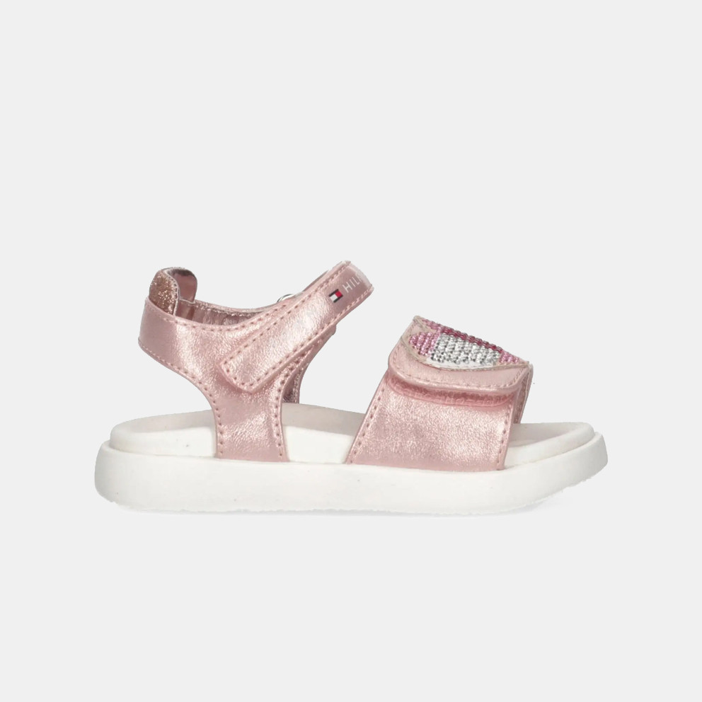 Tommy Jeans Strass Heart Velcro Kids' Sandals