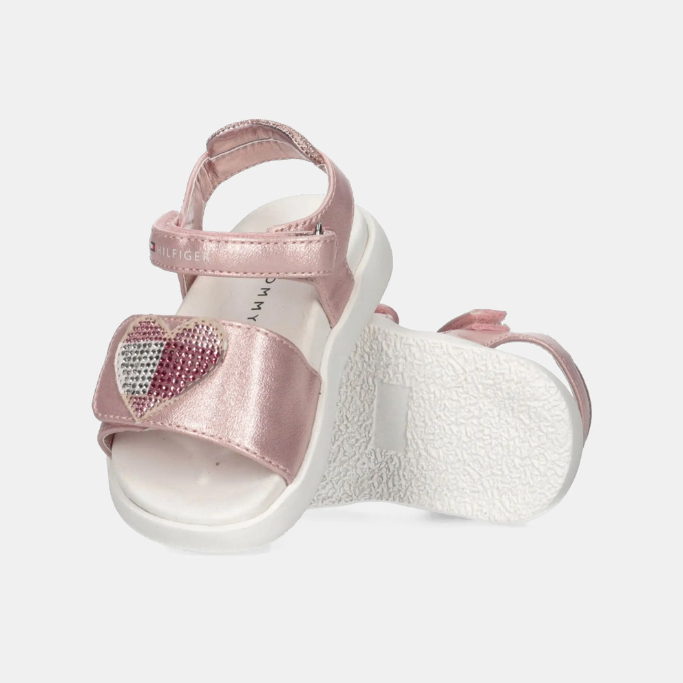 Tommy Jeans Strass Heart Velcro Kids' Sandals