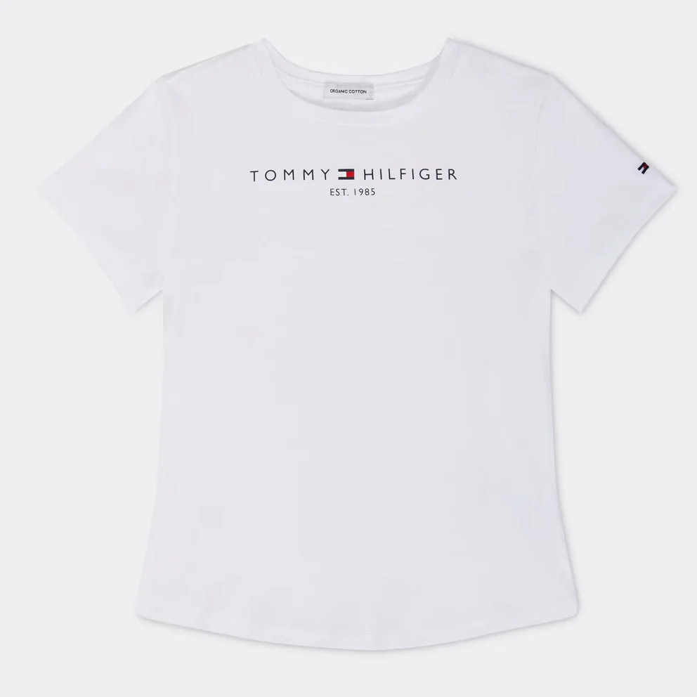 tommy hilfiger usa flag logo tee - Shirt White KG0KG06585 - YBRINF