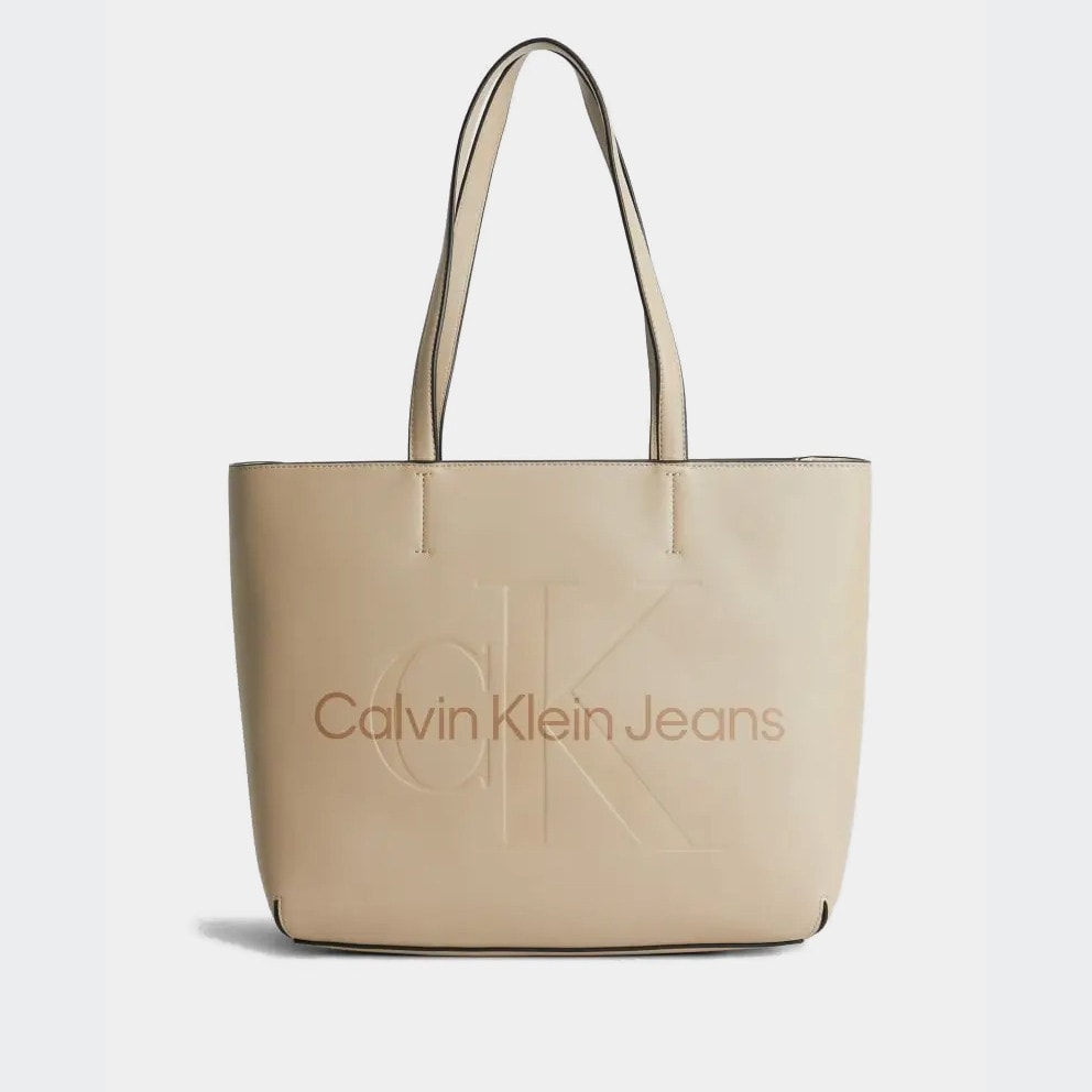 Rechthoek Met andere bands gids Calvin Klein Tote Women's Tote Bag Beige K60K610276 - PBC - CALVIN KLEIN 367