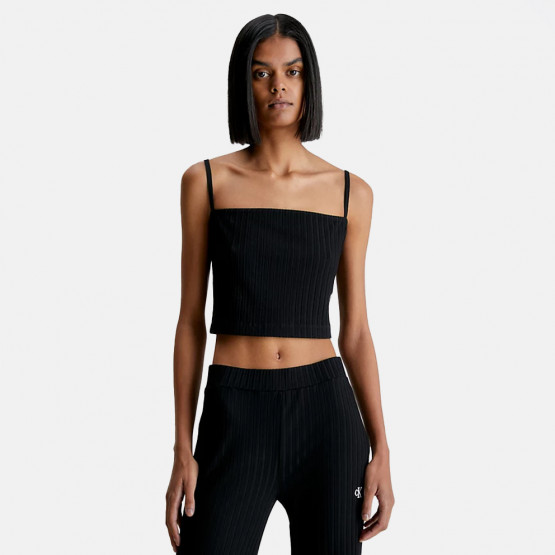 Calvin Klein Rib Cropped Women's Tank Top Black J20J221009-BEH