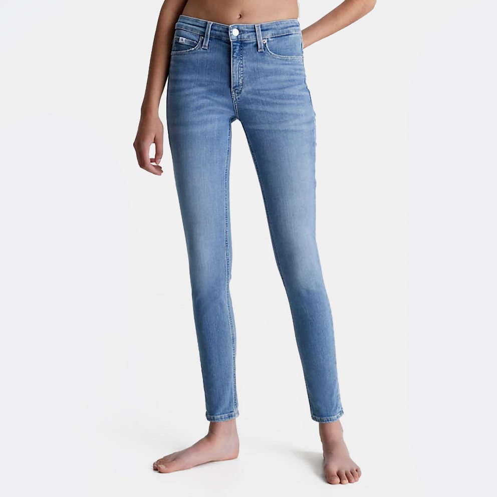 Calças Calvin Klein Heather preto - Calvin Klein Mid Rise Women's Skinny  Jean Blue J20J220617 - 1A430