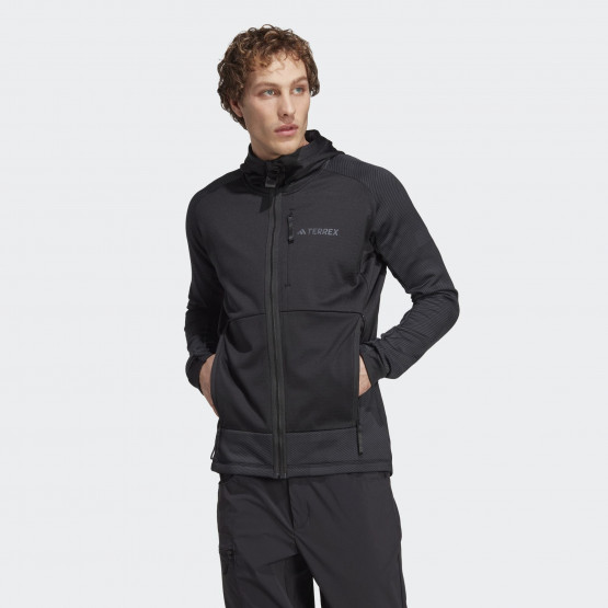 adidas Terrex Tech Flooce Hooded Hiking Fleece Jacket