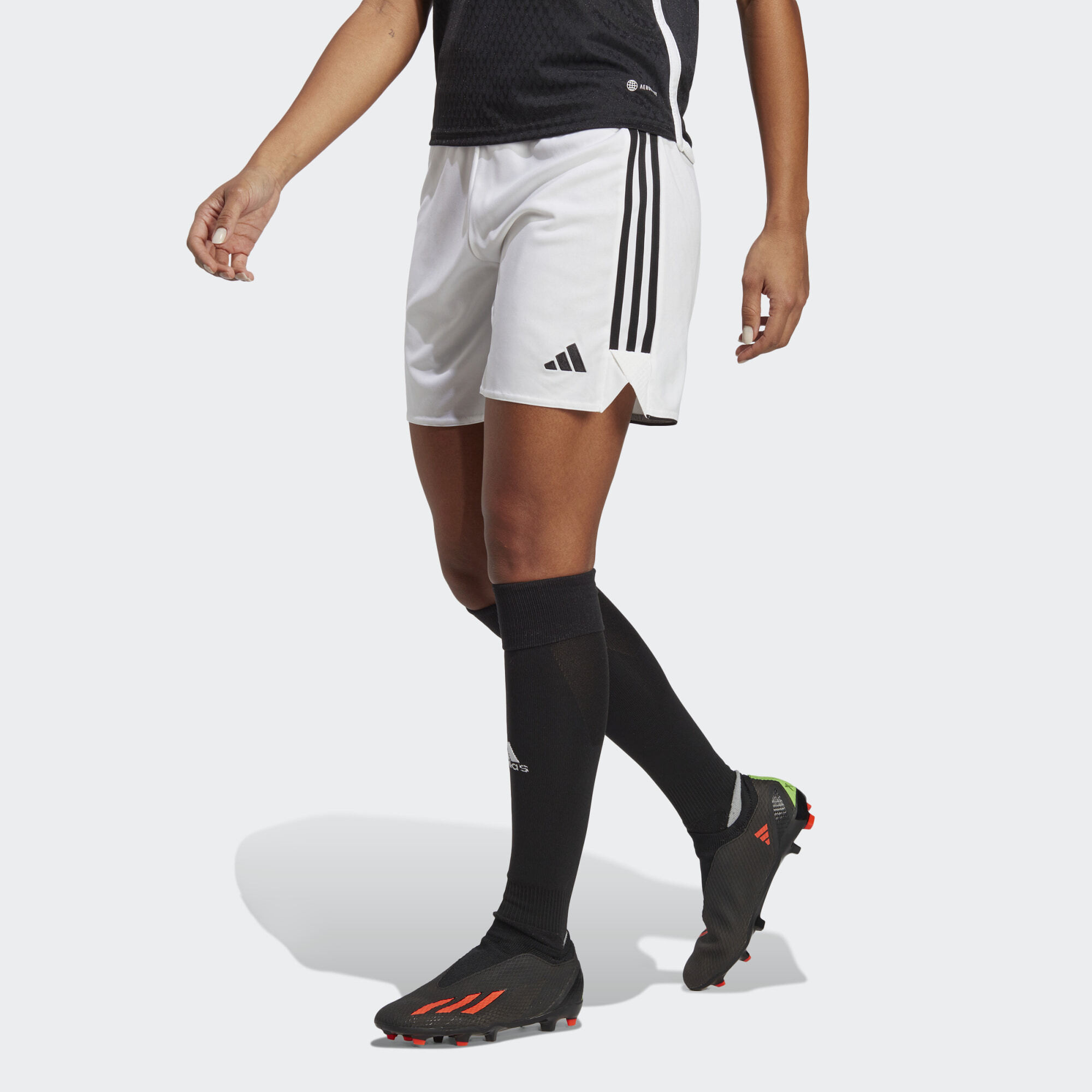 Kejser venlige feminin adidas Tiro 23 League Long - Кросівки унісекс adidas - Length Shorts White  / Black HR9750