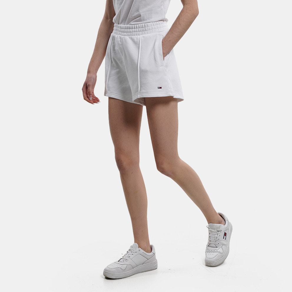 Tommy Essential Women's Shorts White DW0DW12626 - YBR - Sneaker TOMMY HILFIGER Giacca di mezza stagione marino argento nero bianco