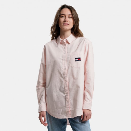 Tommy Jeans Badge Boyfriend Oversized fit Γυναικείο Πουκάμισο