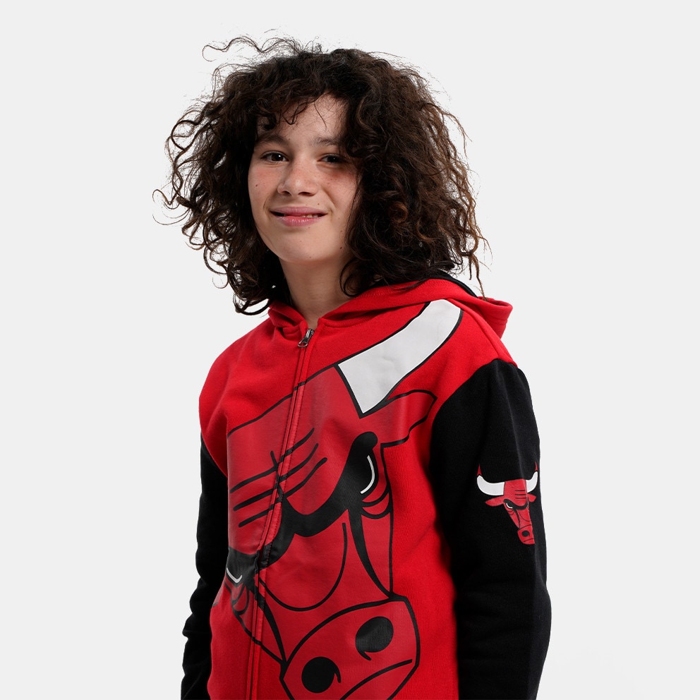 BUL - NBA Chicago Bulls Poster Board Kids' Jacket Red EK2B7FE7Q
