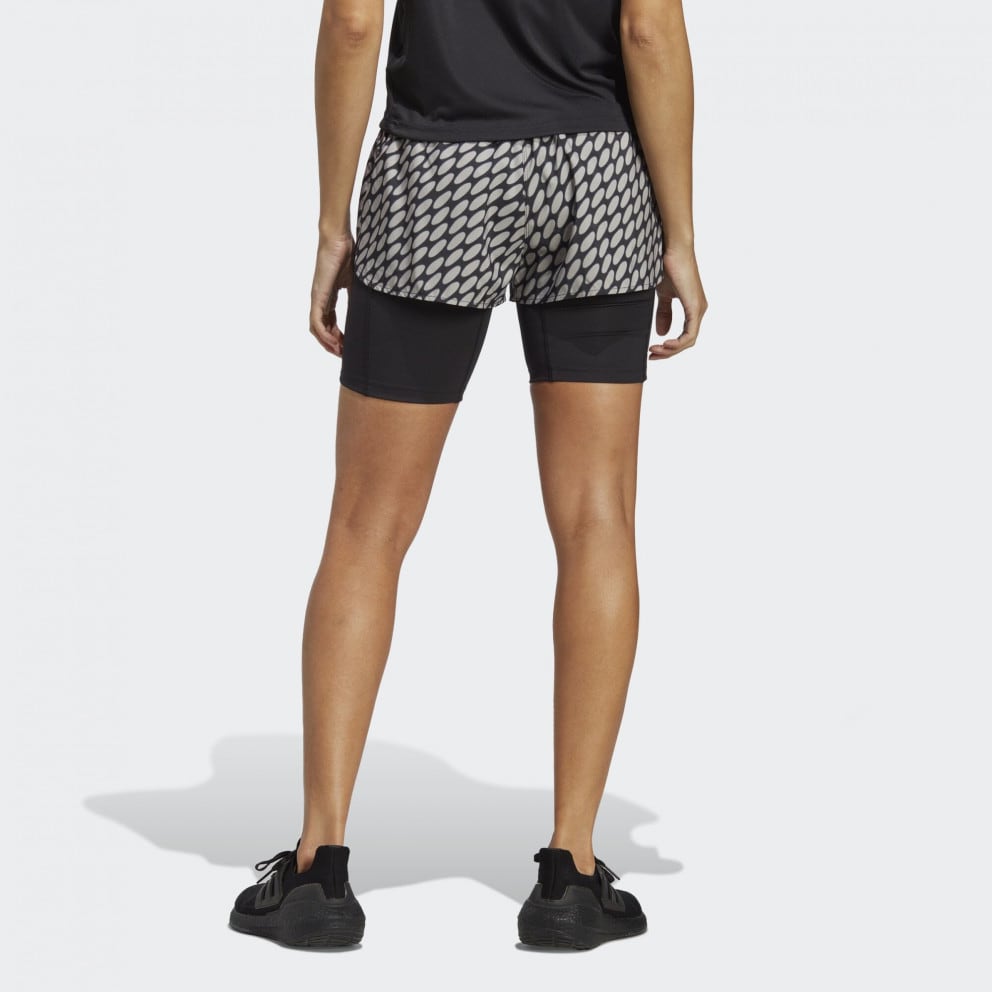 adidas x Marimekko Run Icon 3 Bar Logo 2-In-1 Women's Shorts