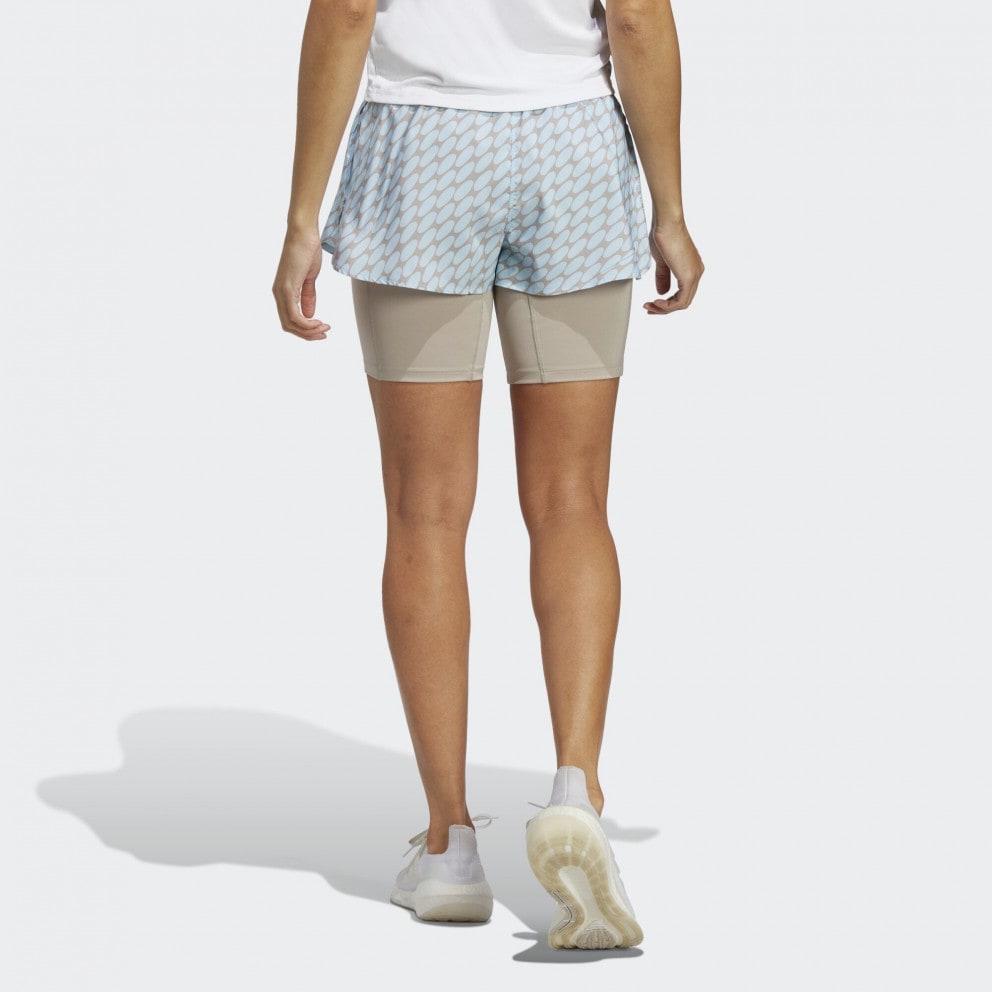 adidas x Marimekko Run Icon 3 Bar Logo 2-In-1 Γυναικείο Σορτς