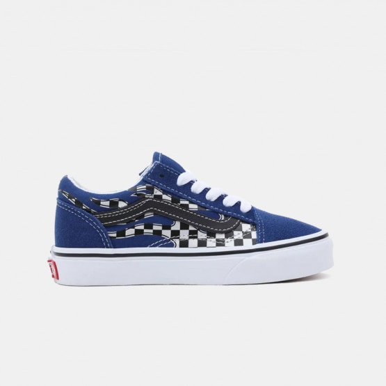 Blue checker flame vans sale