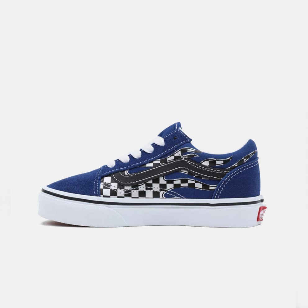 Vans Old Skool Reflect Check Flame Kid's Shoes