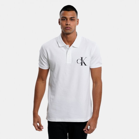 Calvin Klein Monologo Men\'s Polo T - Shirt Bright White J30J322851 - YAF - Calvin  Klein Pugile Low Rise 7 Unità