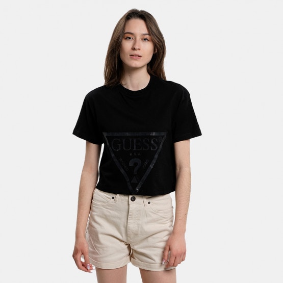 JBLK Guess Adele Crop Women s T Shirt Black V2YI06K8HM0