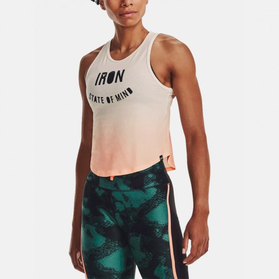 Under Armour Project Rock Fashion Γυναικεία Αμάνικη Cropped Μπλούζα