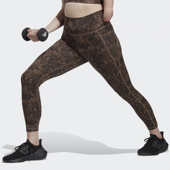 adidas Optime Stash Pocket Training Animal Print 7/8 Legg