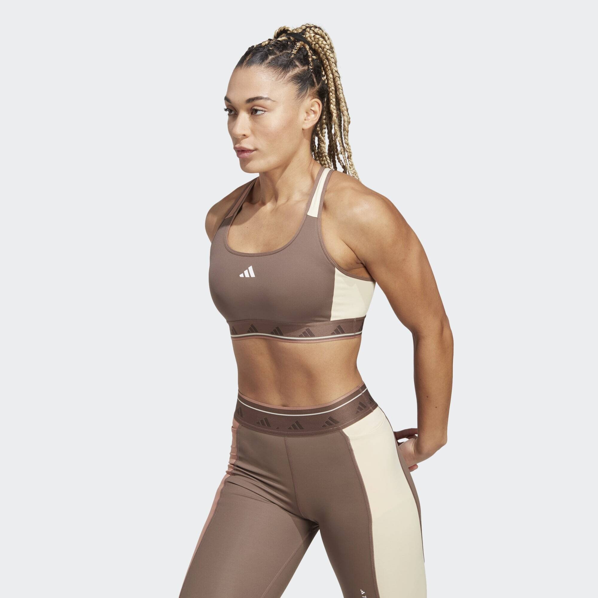 adidas Powerreact Training Medium-Support Techfit Bra (9000146673_66167)