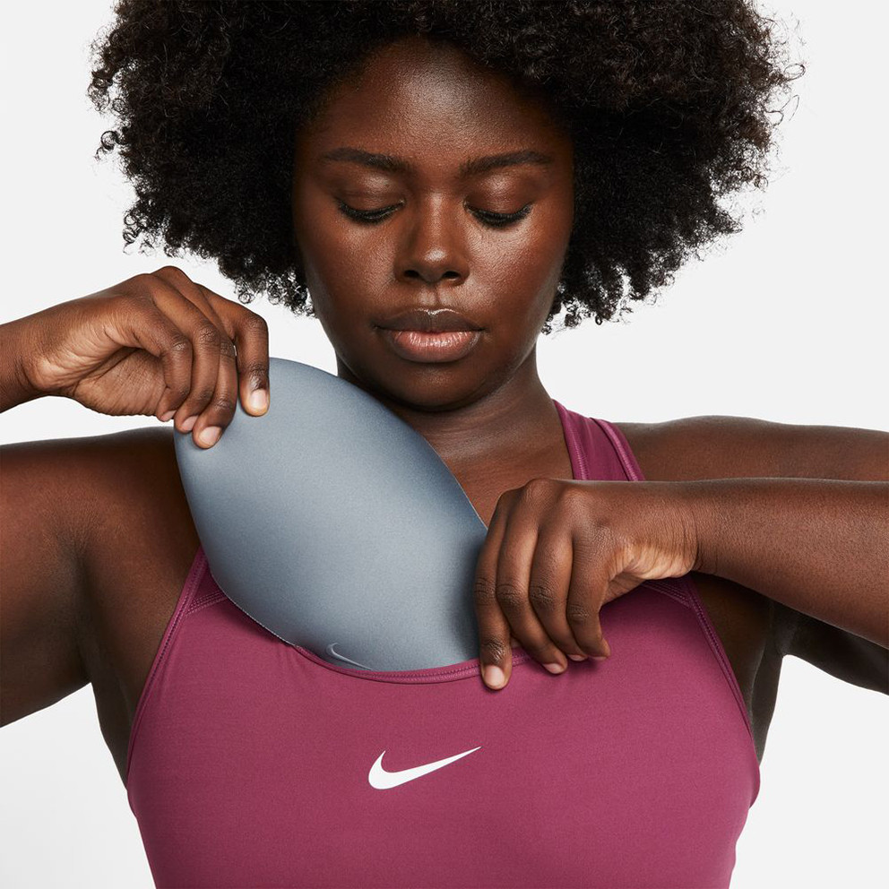 Nike Swoosh Γυναικείο Plus Size Αθλητικό Μπουστάκι