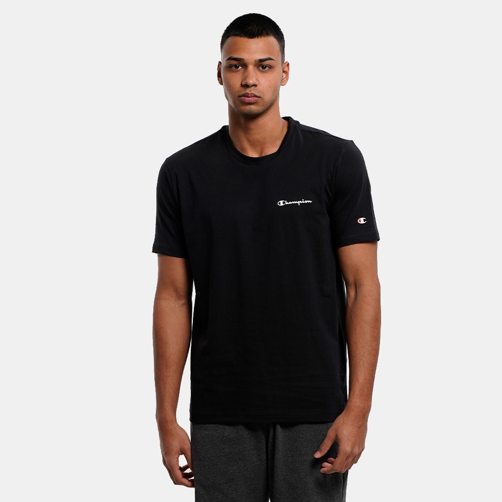 Champion Crewneck Men's T - KK001 - Sportswear Erkek Siyah Şort - Shirt  Black 218539