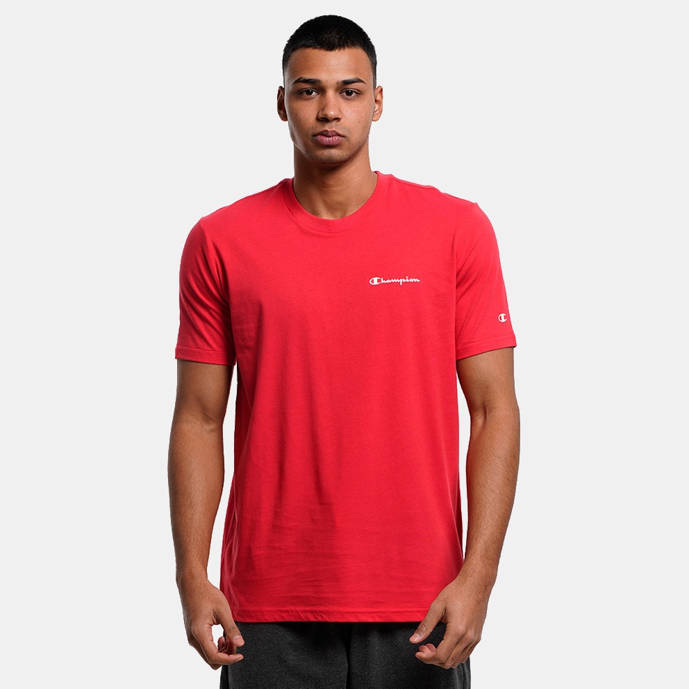 - T RS005 Champion shirt Men\'s Red Crewneck 218539 short Shirt - loose-fit - buttoned short