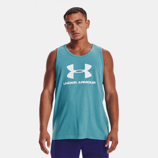 Under Armour Streaker Tank Top White/Coastal Teal