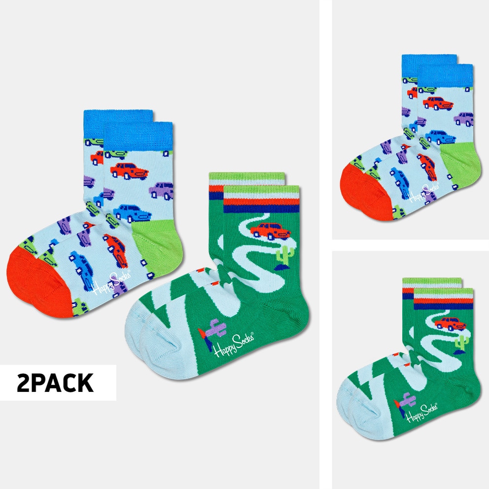 Happy Socks 2-Pack Car Παιδικές Κάλτσες