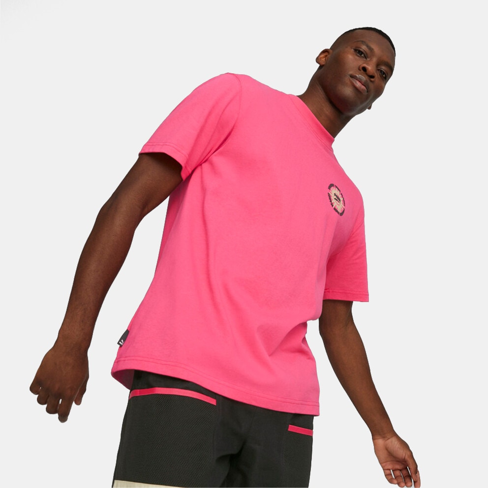 Shirt Pink 539181 - Puma Downtown Graphic Men's T - 25 - Set 2 Paar  niedrige Unisex-Socken PUMA 907947 02 White Grey Black